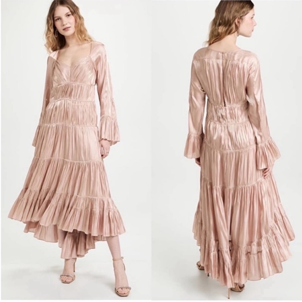 Metallic Cinq a Sept Maxi Dress
